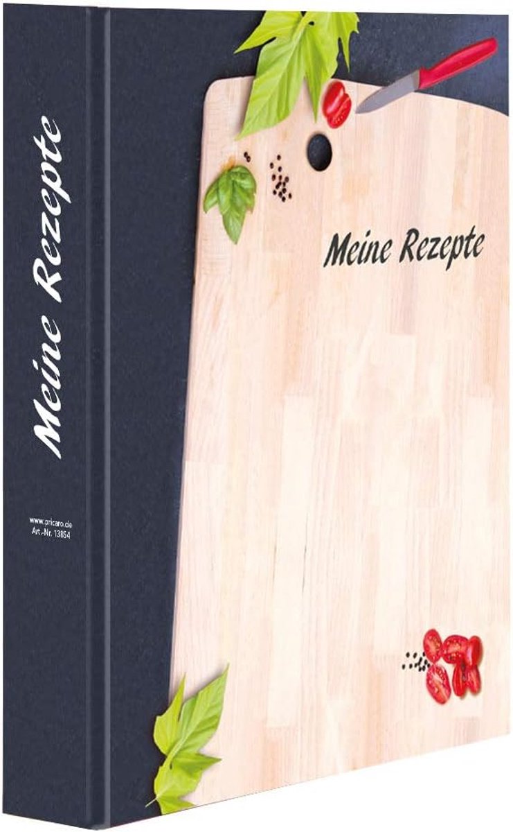 Receptenmap A4 met Snijplank Design voor Kookrecepten