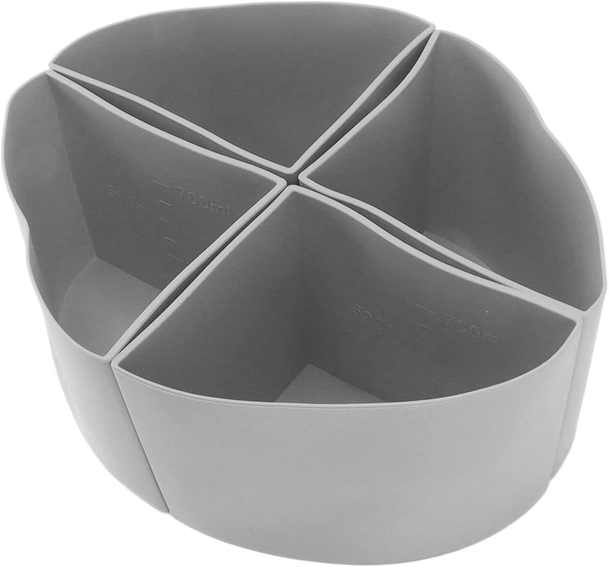 4-in-1 Siliconen Slowcooker Divider voor 6 Liter Pot - Herbruikbare Lekvrije Set