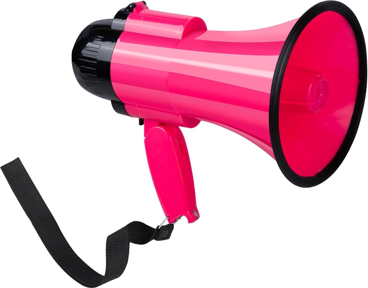 Draagbare Megafon Luidspreker 30W met Sirene, Alarm en Opnamefunctie