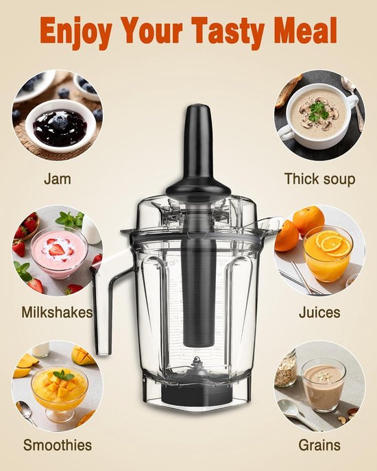 Low Profile Blender Accessoire voor Vitamix 60oz en 40oz Containers — afbeelding 4
