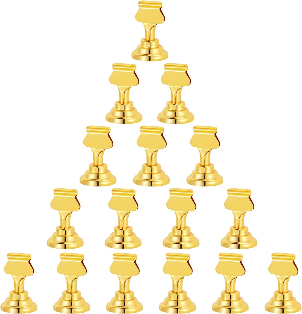 16 stuks gouden tafelkaarthouders voor foto's, naamkaartjes en notities bij evenementen