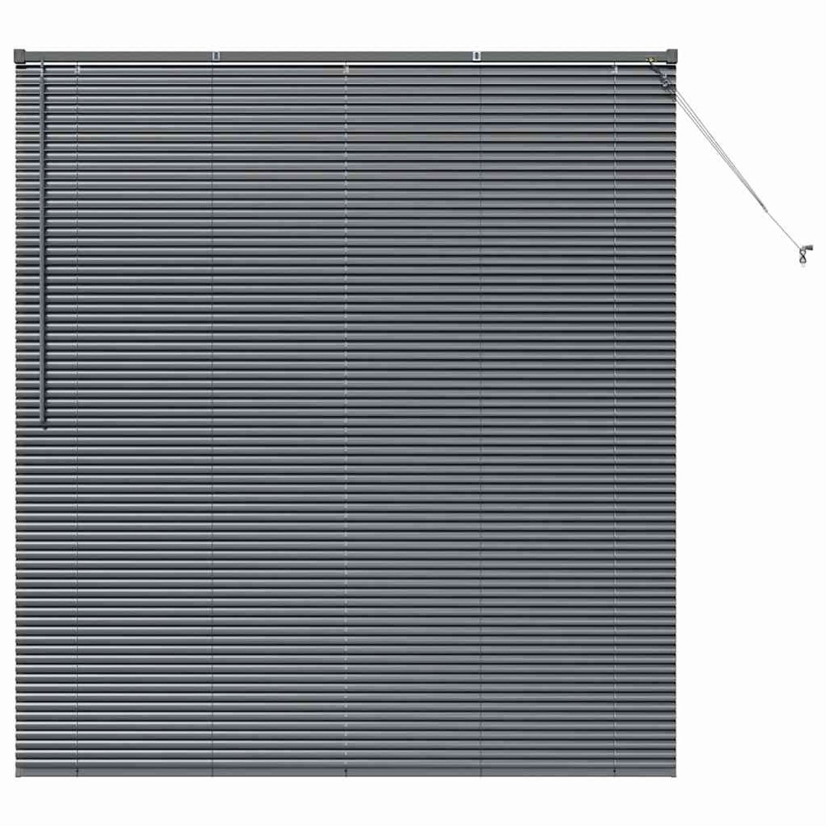 vidaXL - Venetiaanse - jaloezie - Donkergrijs - 175 - x - 155 - cm - 25 - mm - Aluminium