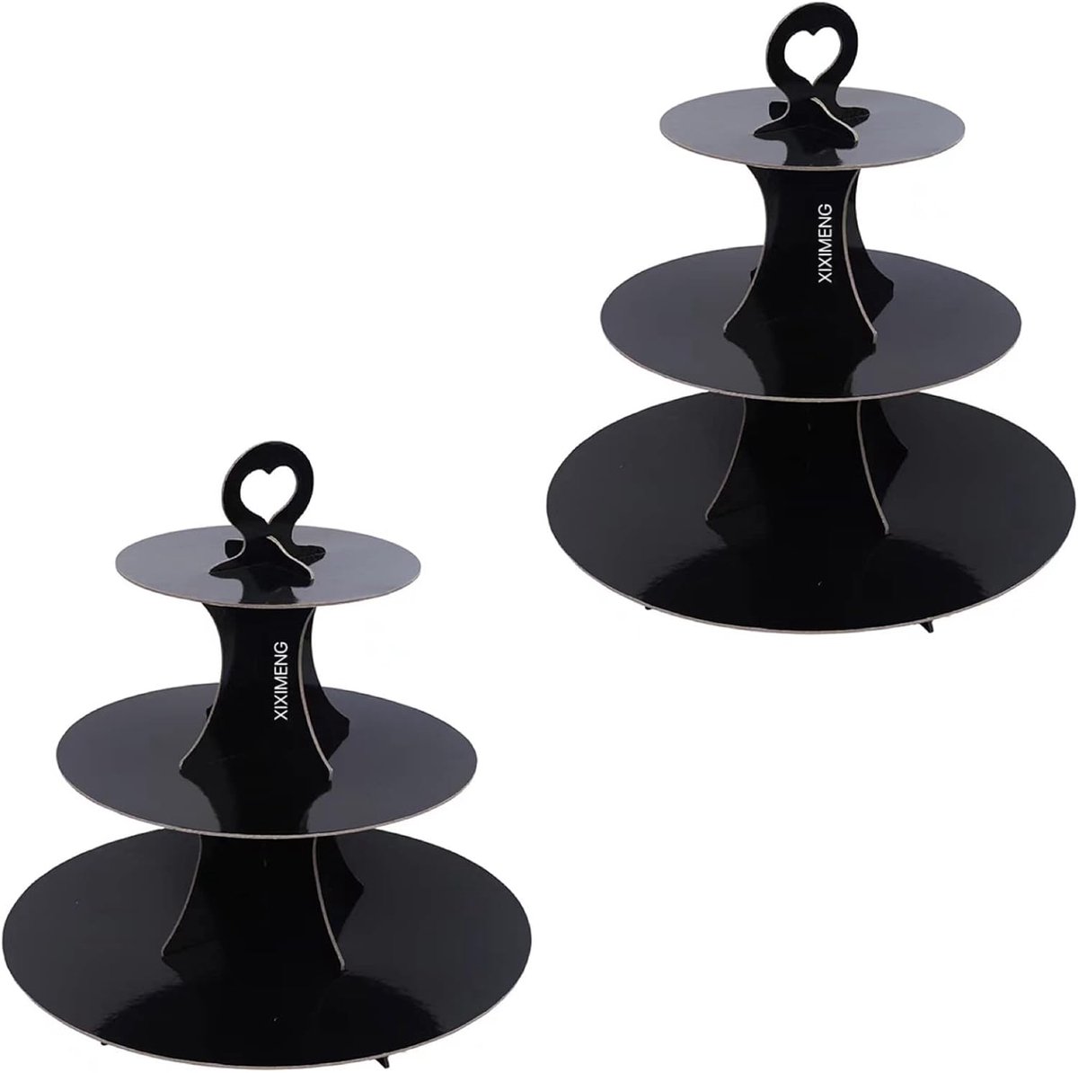 2-Pack Stapelbare Cupcake Presentatieset, 3-laags Taart Toren voor 24 Stuks