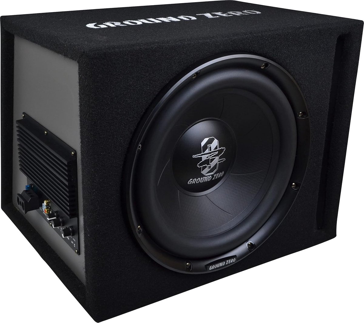 Actieve Subwoofer - Auto Geluid - Krachtige Bas - Basreflex Systeem - 30 cm - Zwart