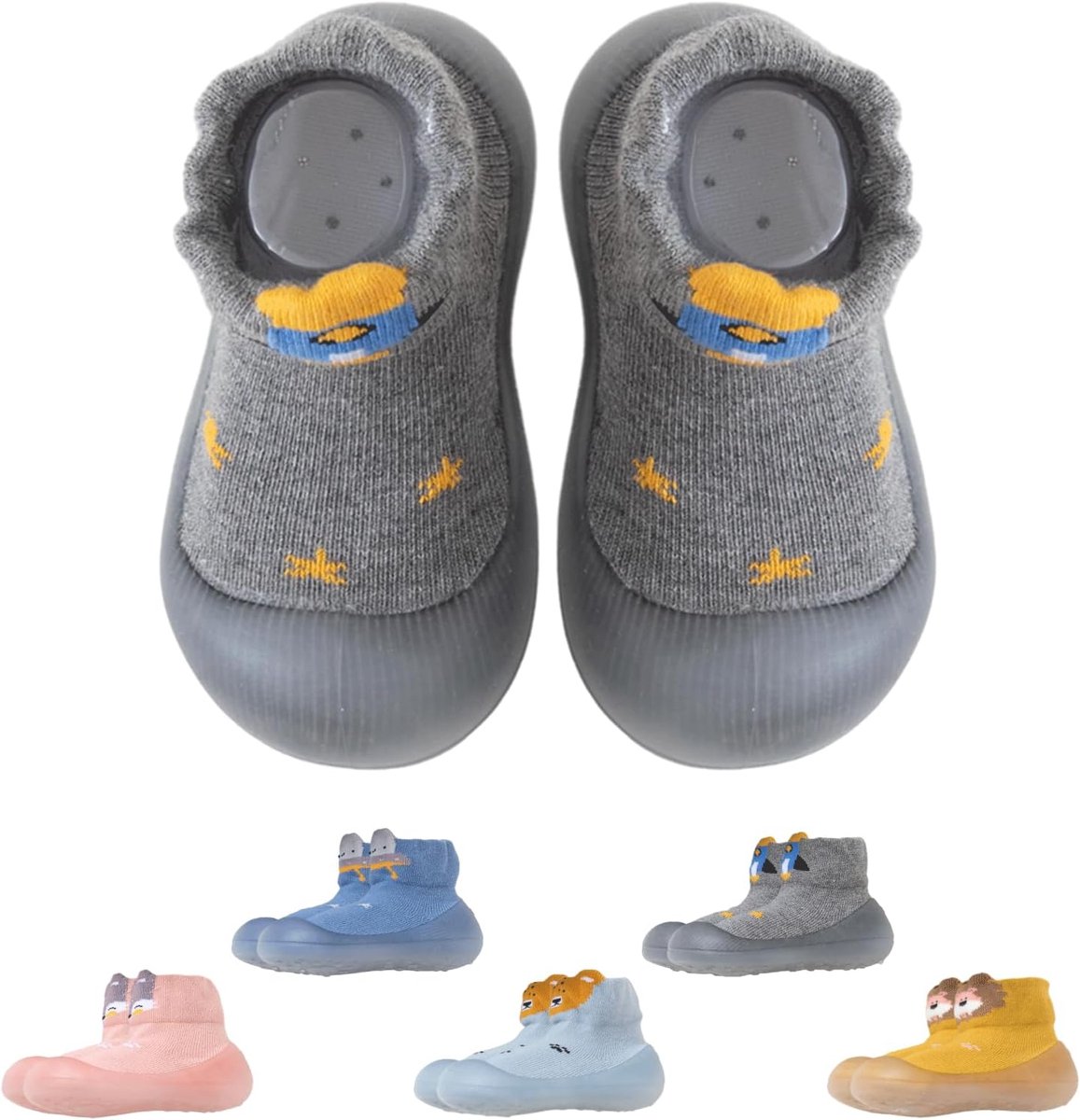 Antislip Slofjes voor Baby en Peuter - Warme Eerste Stapjes Schoentjes met Dikke Zolen