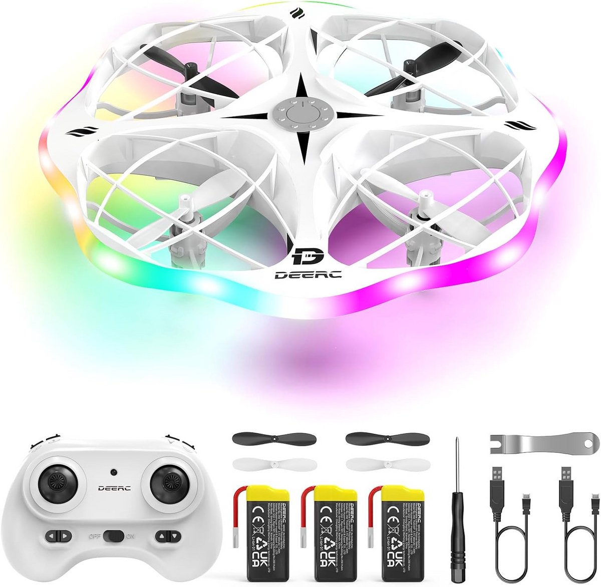 Mini Drone voor Kinderen - Eenvoudig Vliegen met LED & Hoogtehoudfunctie