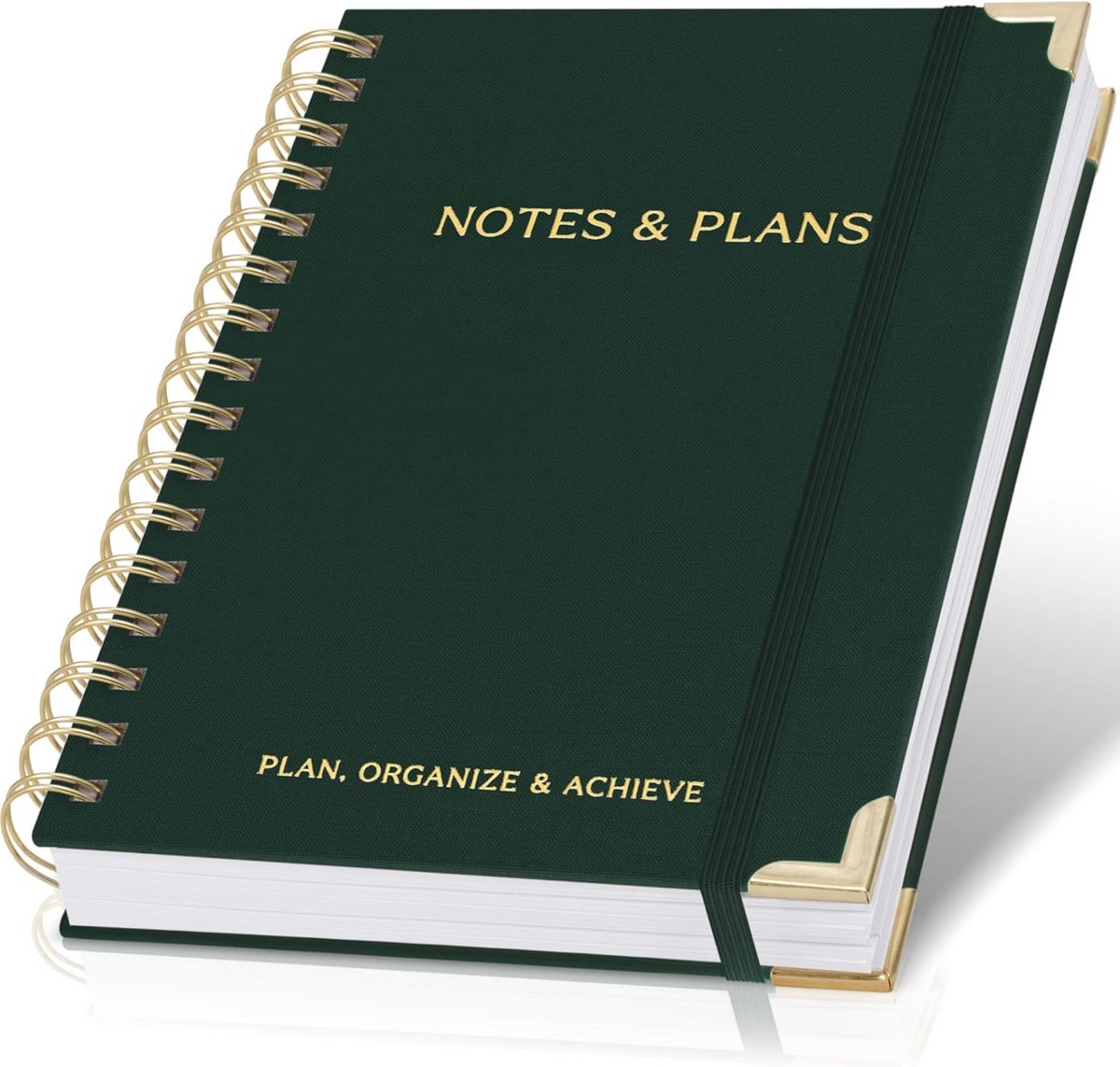 Dagplanner met Uurindeling en Spiraalbinding - Agenda voor Taken & Afspraken - Organizer voor Werk & School