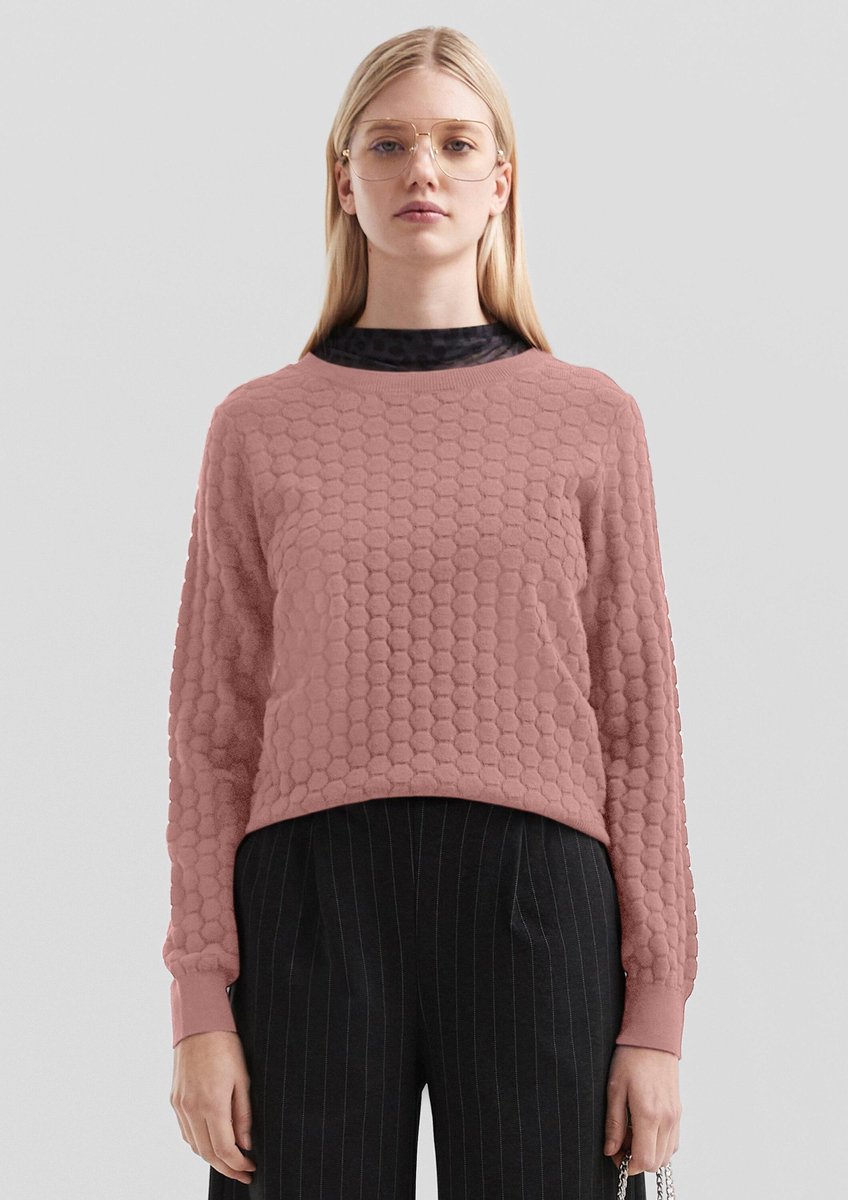 Q/S designed by - Dames pull - Maat S - Vrouwen - Roze - Viscose