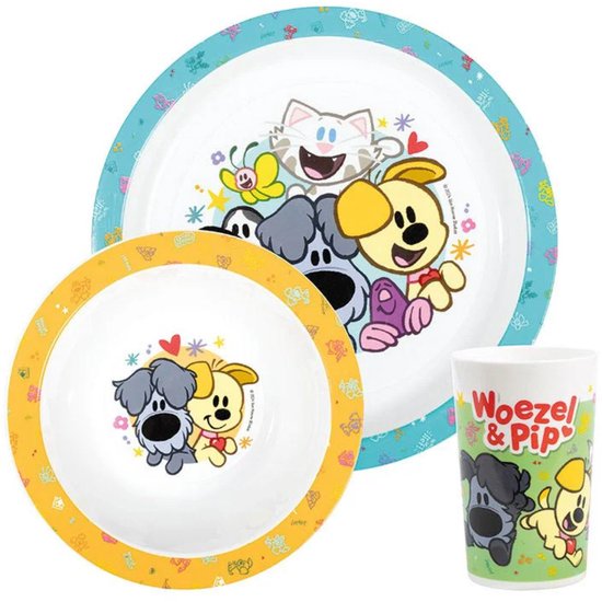 Woezel & Pip Eetset, 3dlg. van Mepal — afbeelding 4