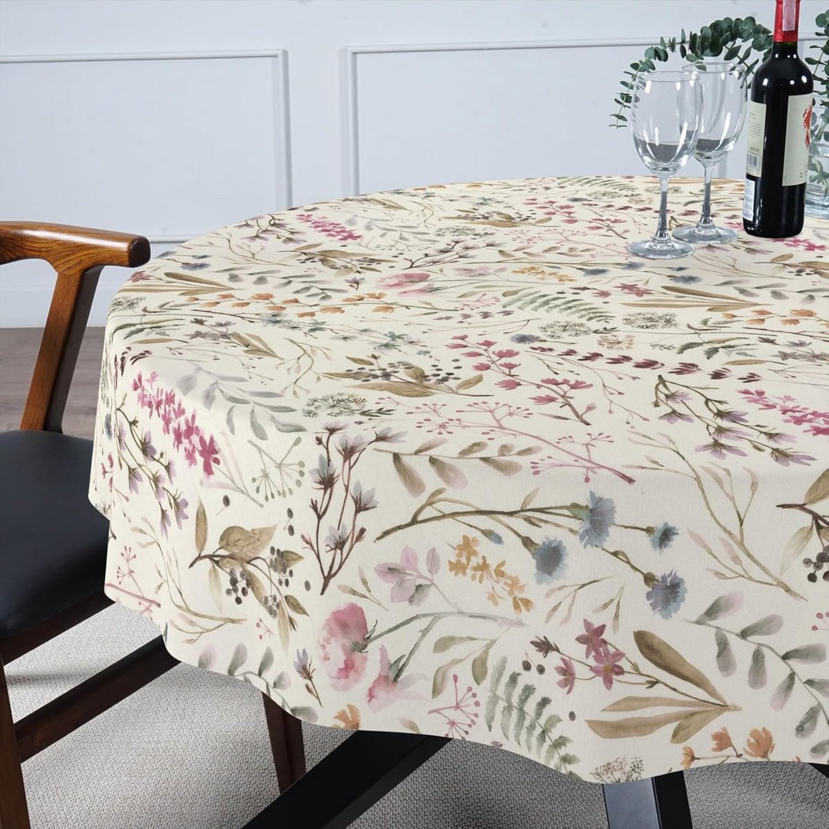 Ronde 100 cm Afwasbare Tafelmat met Vlekkenchechte Bescherming