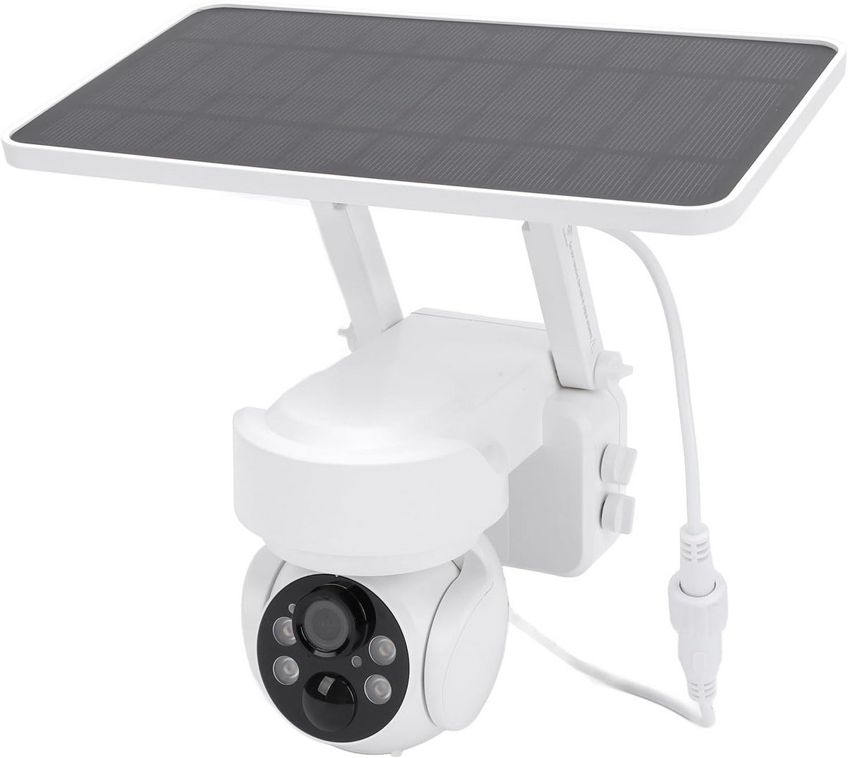 Draadloze Buiten Wifi Camera op Zonne-energie met 360 Gradenzicht en Nachtzicht