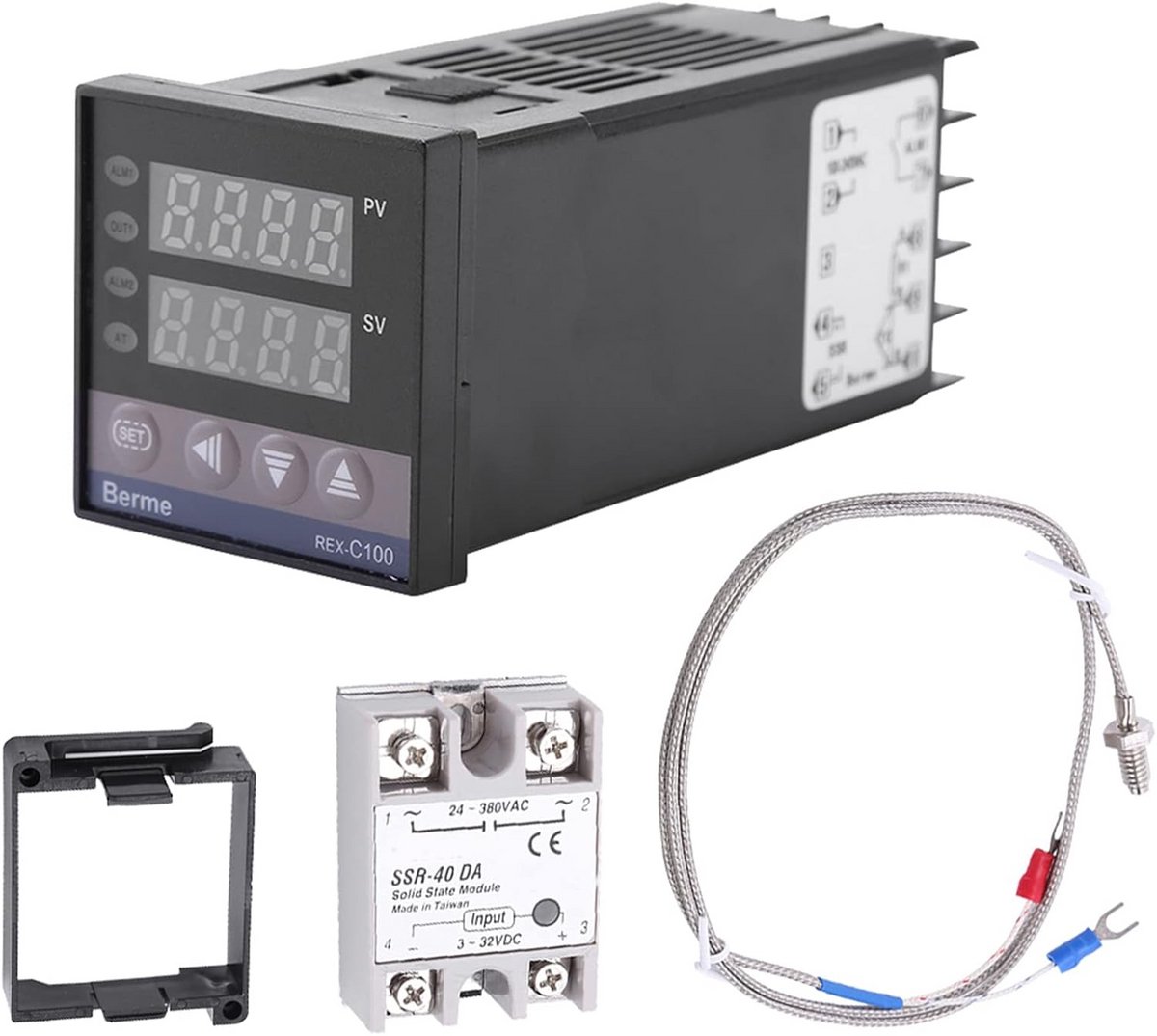 Digitale PID Temperatuurregelaar met Alarm en Relaisuitgang voor Thermokoppel