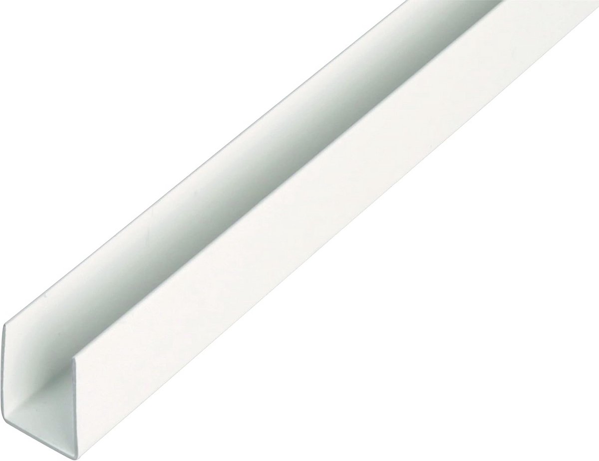U-profiel Kunststof Wit 1000x10x10 mm Set van 13 Stuks