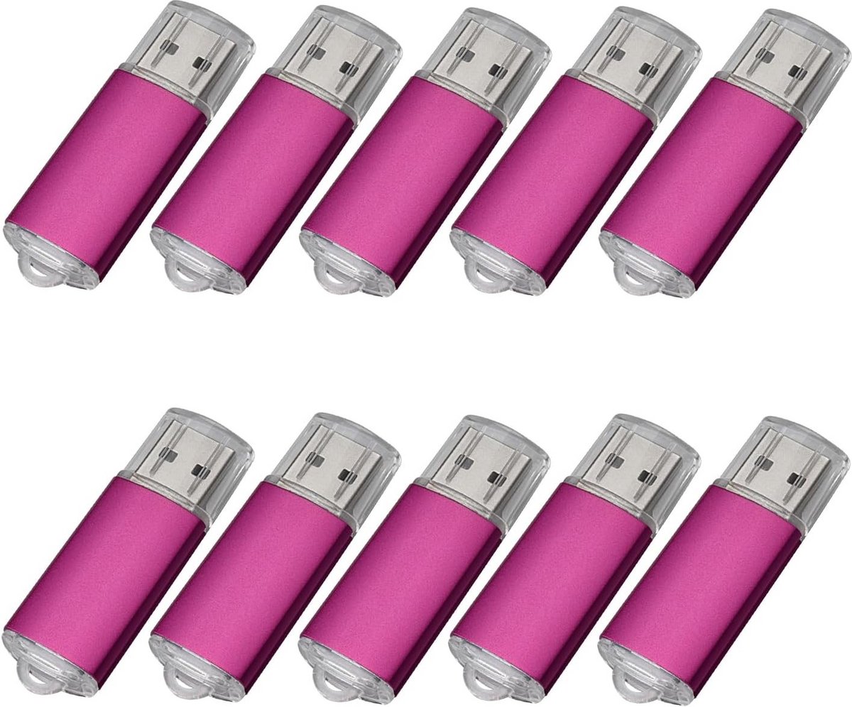 10 Stuks USB sticks 256 MB Roze USB 2.0 Pendrives