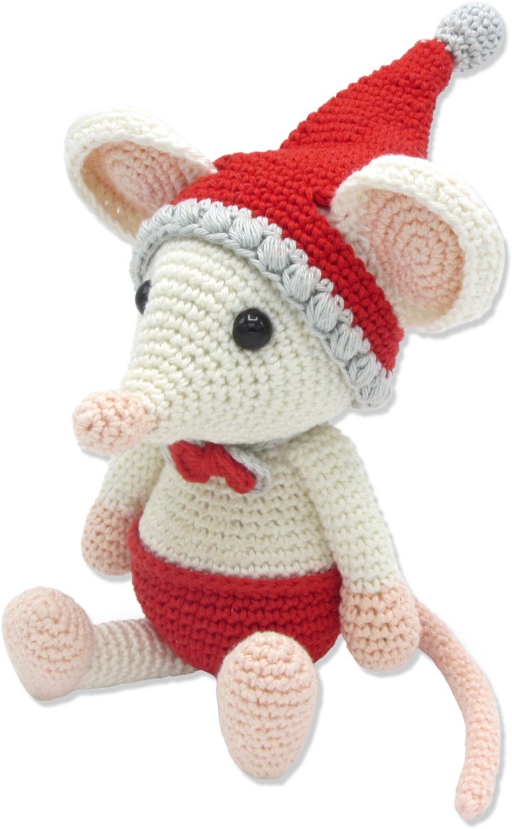 HardiCraft Kerstmuis haken - DIY haakpakket voor kerst — afbeelding 7