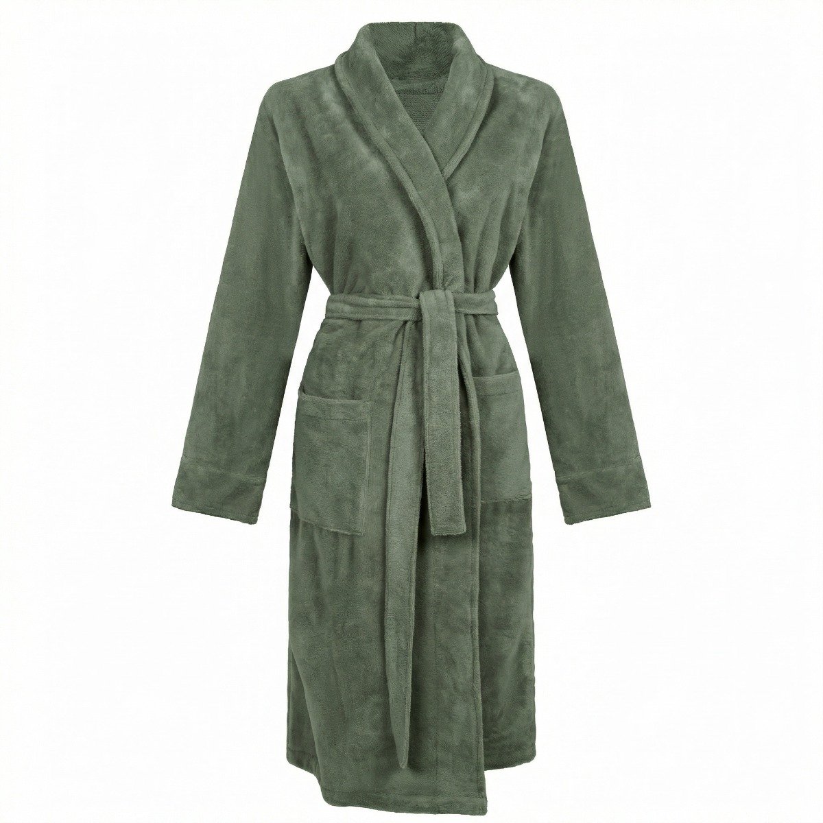 Linolux Cooper Unisex fleece badjas - Donkergroen Dark Green
