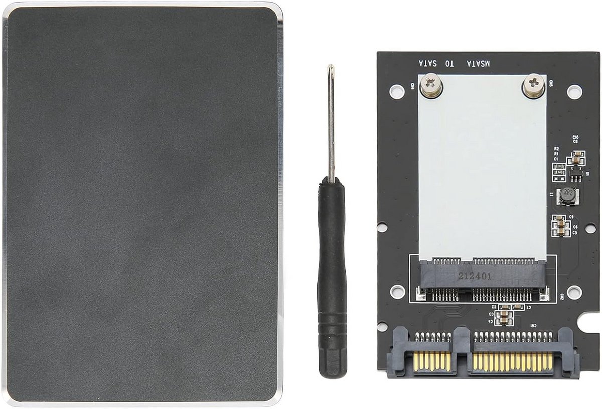Externe SSD Behuizing MSATA naar SATA III Adapter 2,5 Inch Aluminium