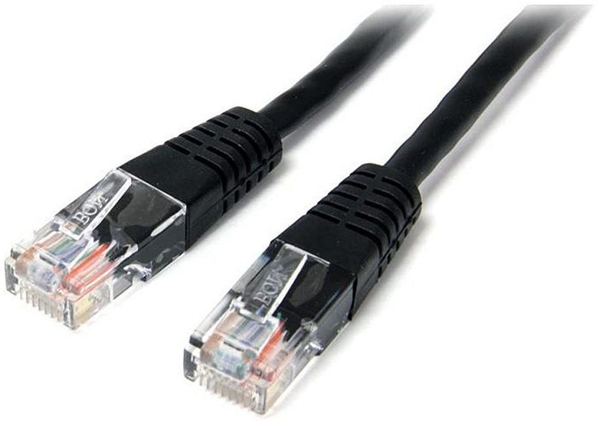 15 meter Cat5e UTP Patchkabel Zwart voor Netwerkverbindingen