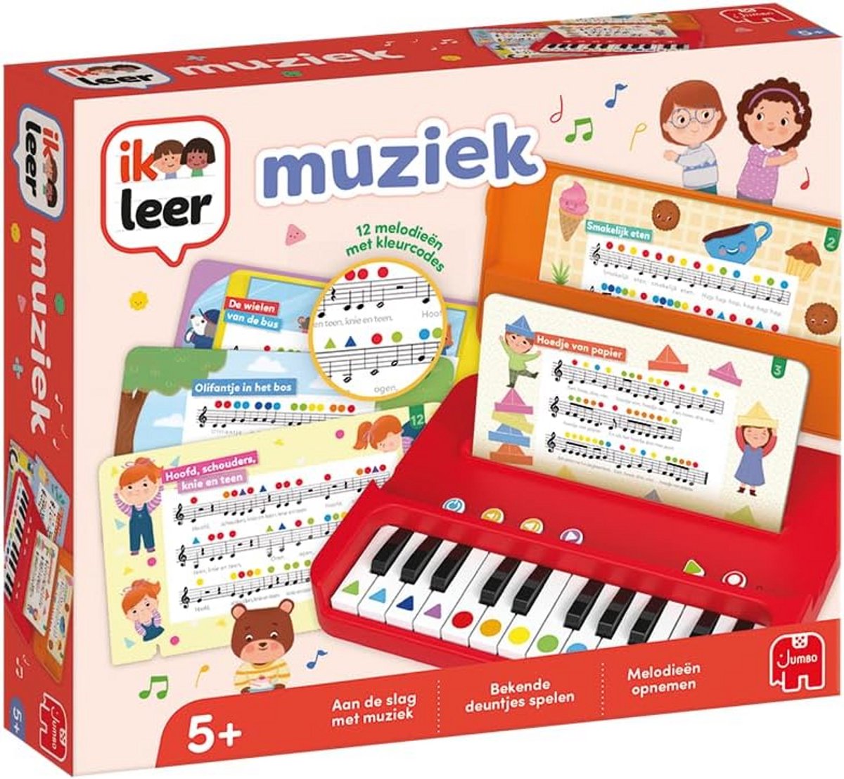Kindvriendelijke Speelgoedpiano met Kleurennoten en Opnamefunctie Vanaf 5 Jaar