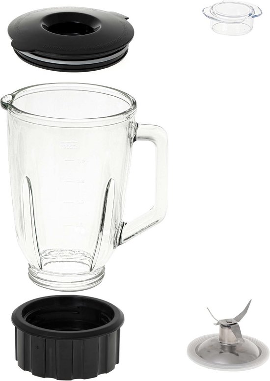 Krachtige Glas Blender met 1700W Vermogen en IJscrusher Functie van Merkloos — afbeelding 3