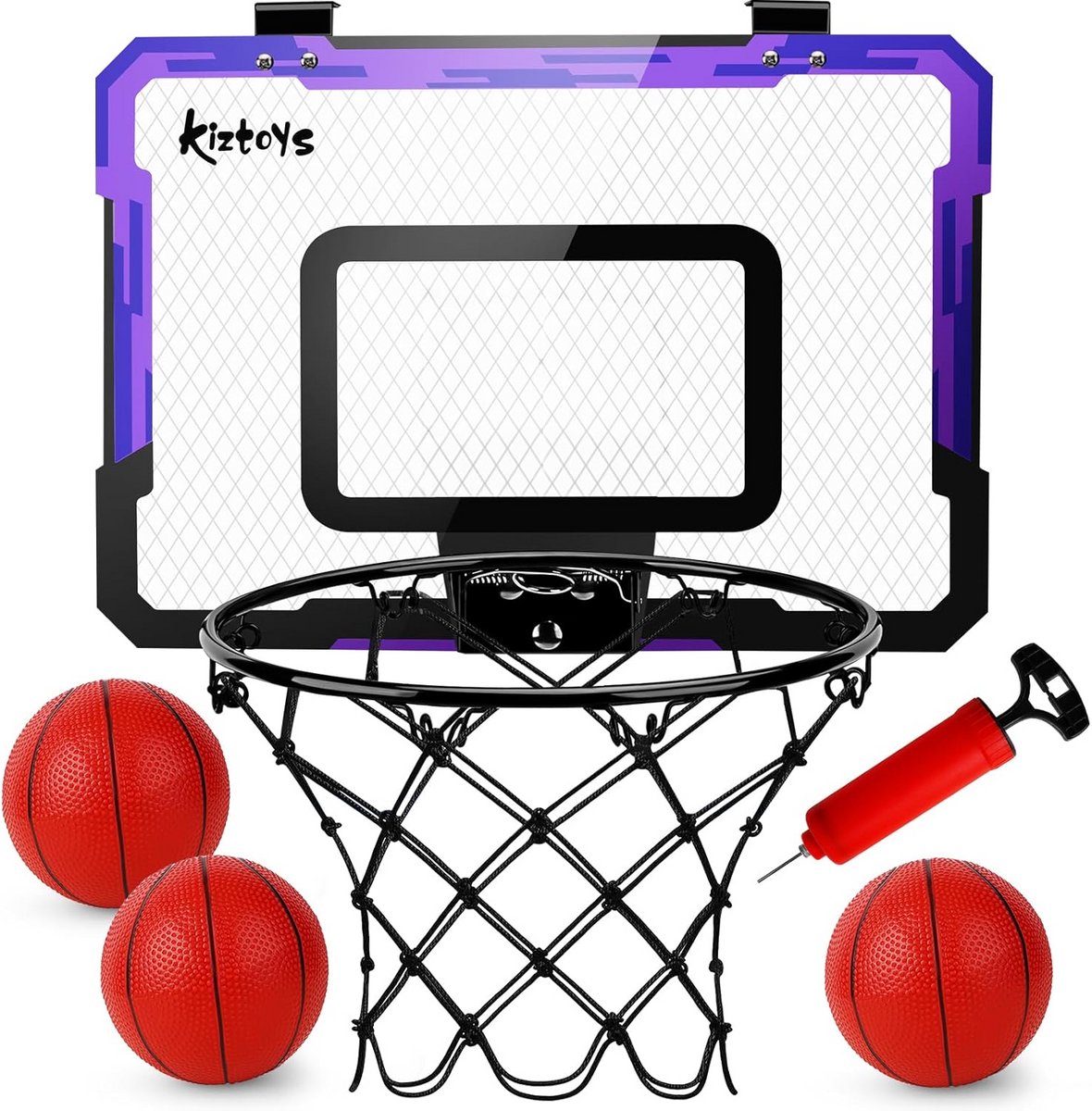 Binnenshuis Basketbal Set voor Kinderen met Scorebord en Montagebeugels