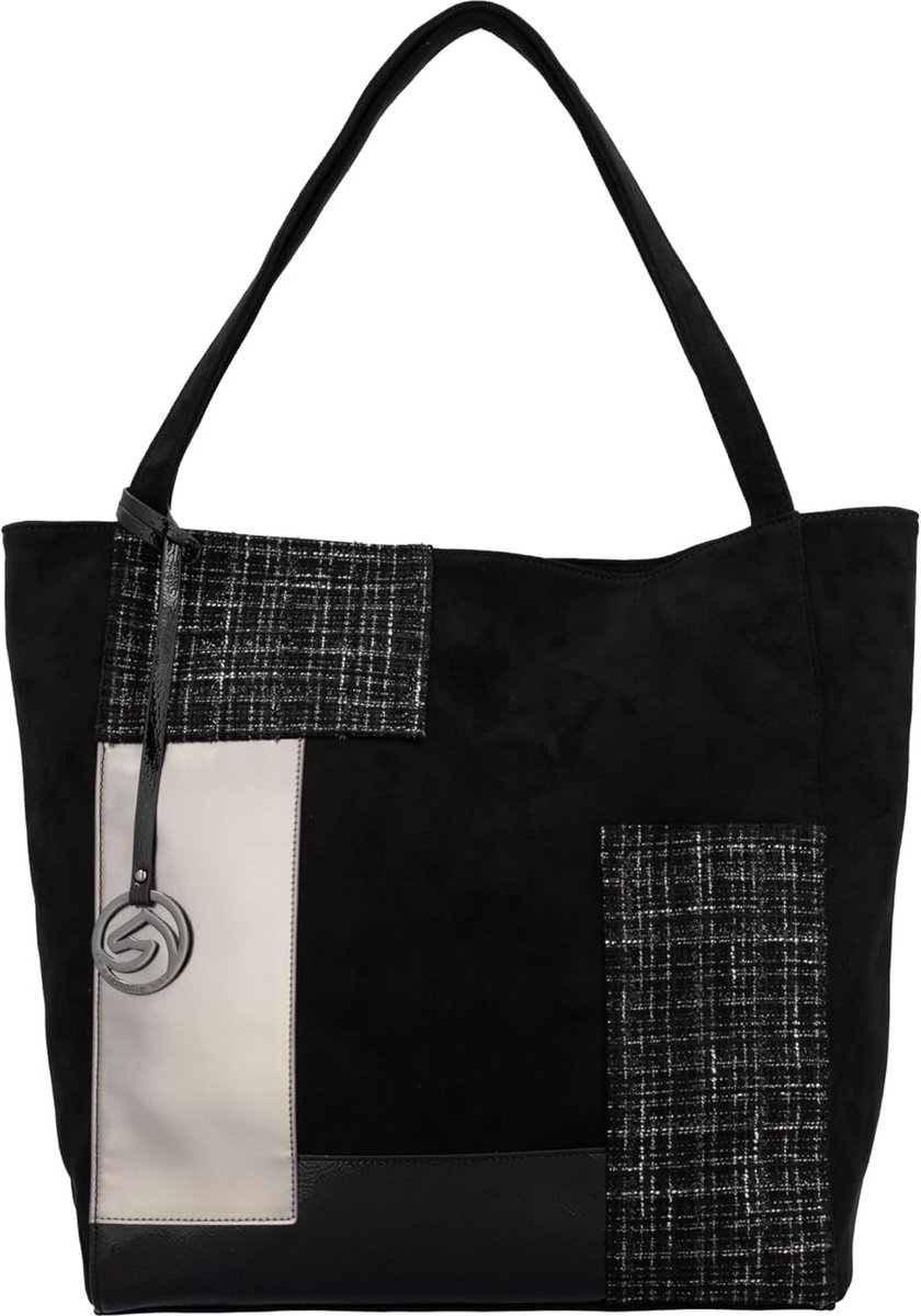 Dames Shopper Tas Zwart Hoogwaardige Afwerking