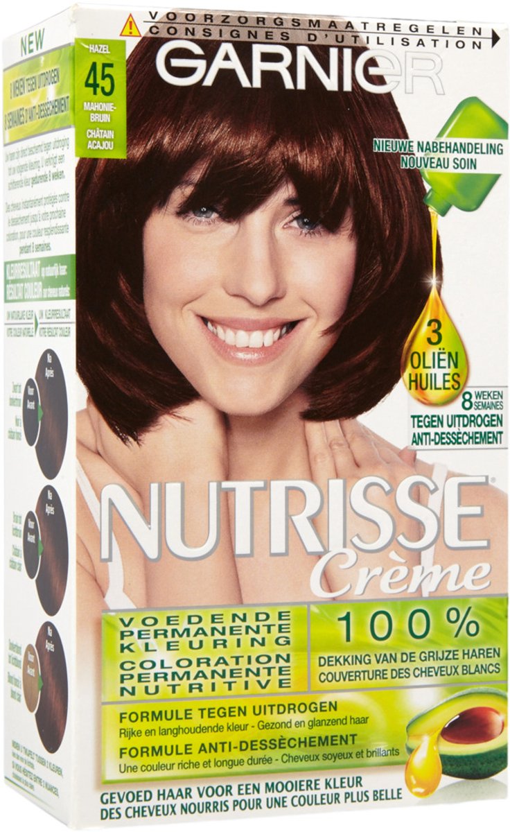 Bol.com Garnier Nutrisse Ultra Crème 4.5 Mahoniebruin - Intens voedende permanente haarkleuring aanbieding