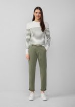 s.Oliver - female - Chino met gevlochten riem en garment dye