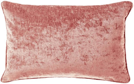 Dutch Decor LEWY - Coussin 30x50 cm - Velours brillant - Old Rose - Rose
