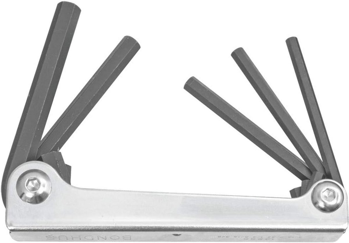 Opvouwbare Inbussleutel Set met Metalen Handvat 3/16-3/8 Inch