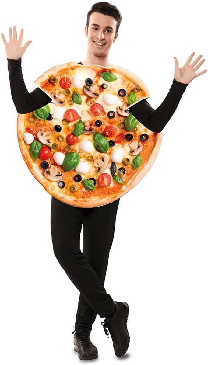 Grappig Pizzapak voor Volwassenen - Vegetarische Kostuum Middenstuk — afbeelding 3