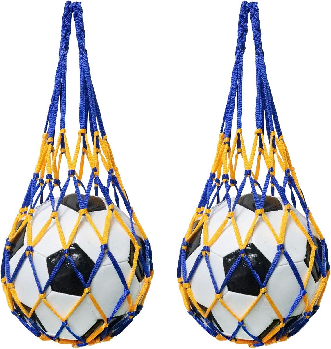Set van 2 Sportnetten voor Voetbal, Basketbal en Volleybal - Duurzaam Mogen Net Tas