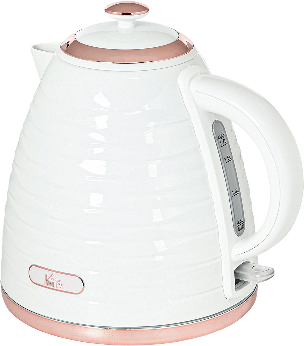 Homcom waterkoker-Kunststof-24,1L x 19,5B x 23,2H cm-Wit