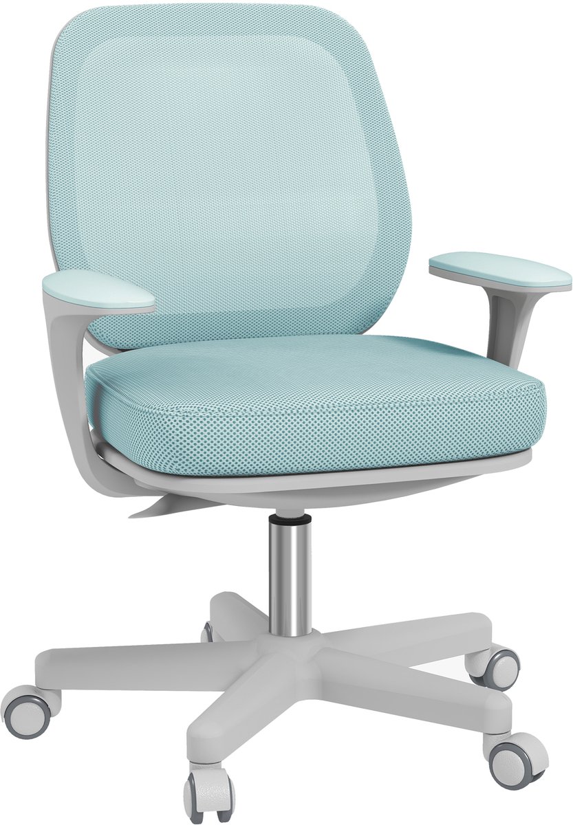 Vinsetto Bureaustoel-Polyester, kunststof-55L x 48B x 82,5-94,5H cm-Groen
