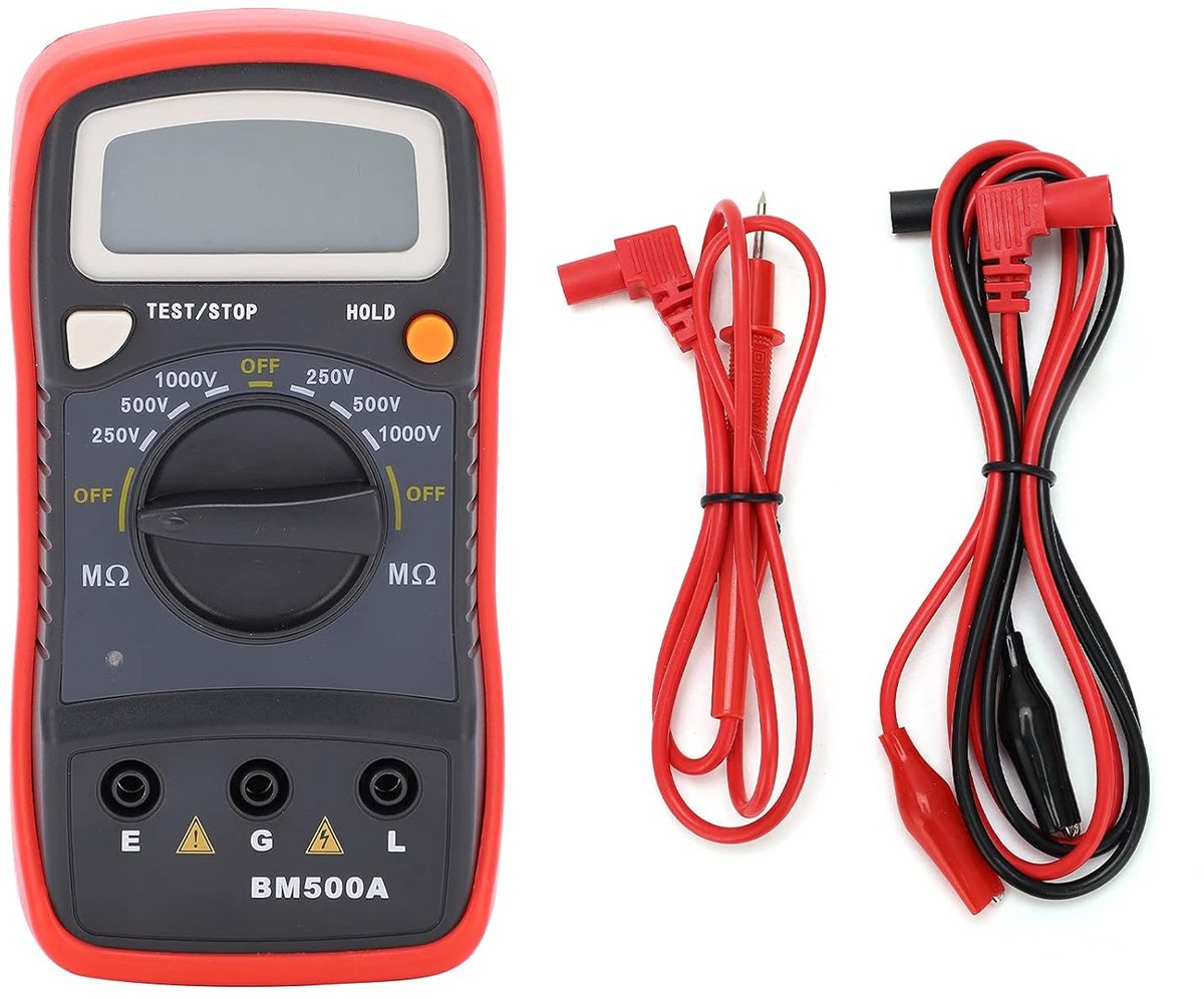 Digitale Megohmmeter voor Isolatietest van Motoren, Kabels en Schakelaars