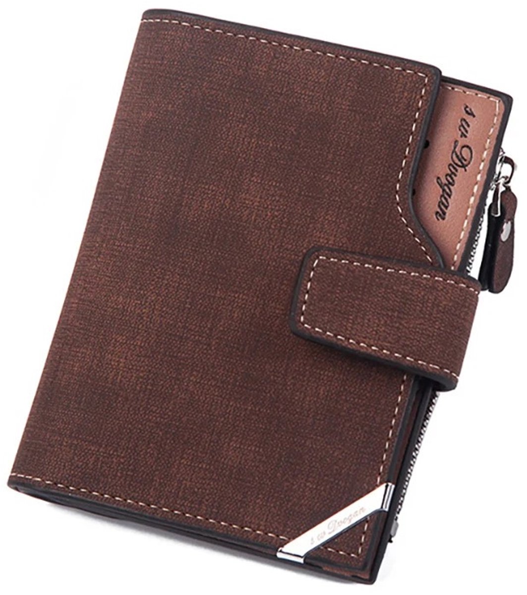 WiseGoods Premium Billfold Portemonnee Van Leer - Portemonnees - Accessoires Dames & Heren - Compact En Stijlvol Design - Bruin