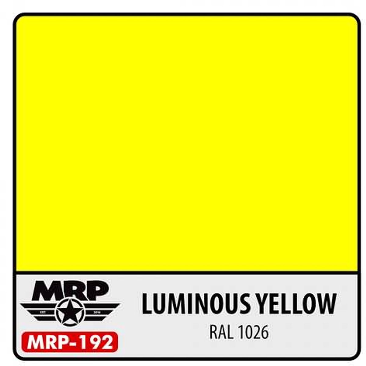 Mr. Paint MRP-192 - Luminous Yellow Ral 1026 – 30 ml verf voor Airbrush & Detailwerk