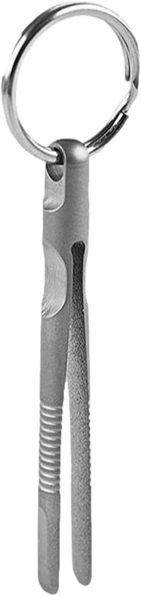 Miniatuur Zakformaat Pincet van Titanium met Sleutelhanger voor Buitenactiviteiten