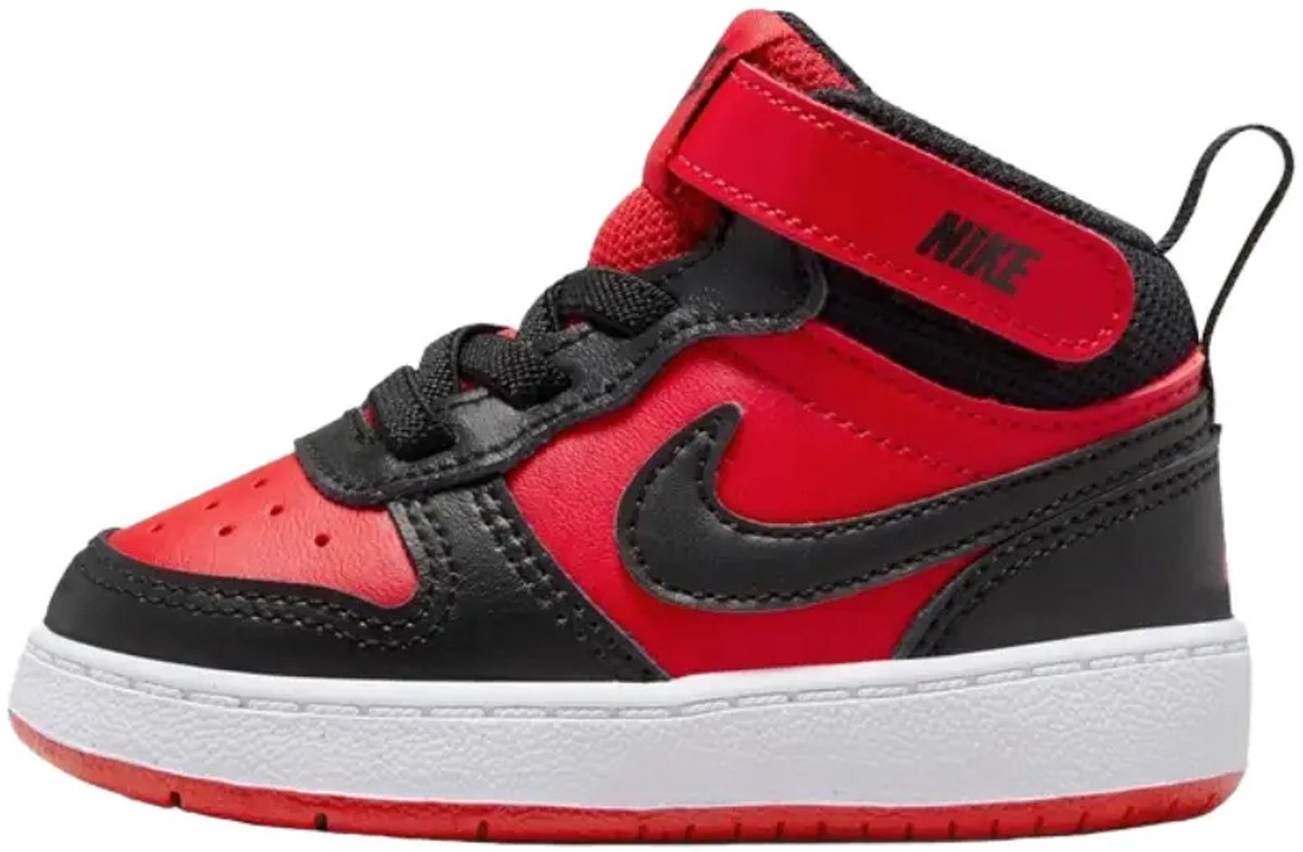 Nike court borough mid 2 in de kleur . Rood