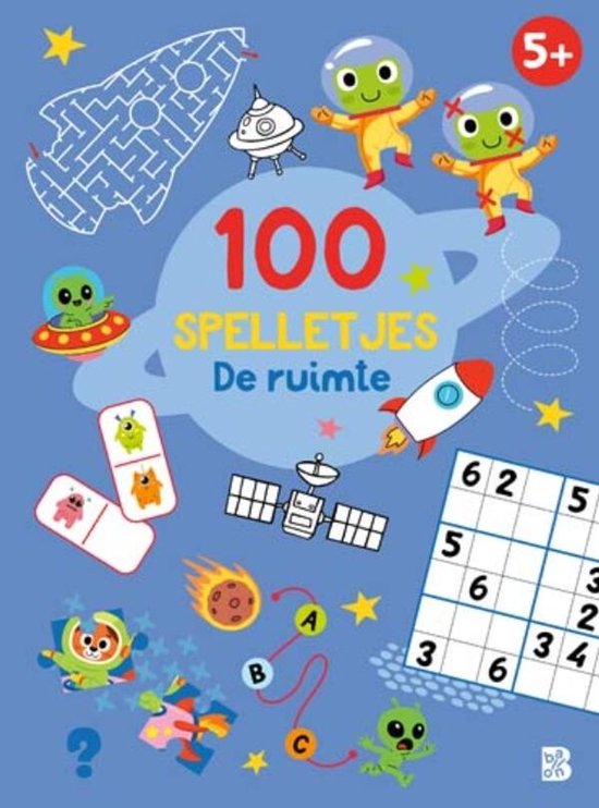 100 spelletjes 1 - De ruimte 5+ - cover