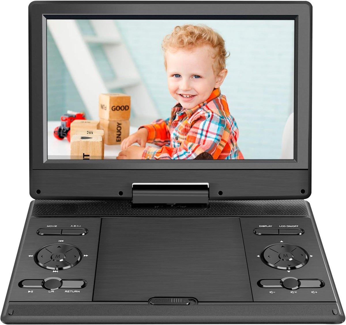 Draagbare DVD speler - Portable DVD speler - Met USB en Accu - Voor in Auto - Multimediascherm