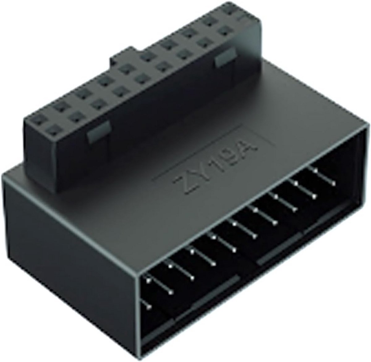 90 Graden USB 3.0 19/20 Pin Aansluiting Verlengstuk voor Moederbord Kabelmanagement