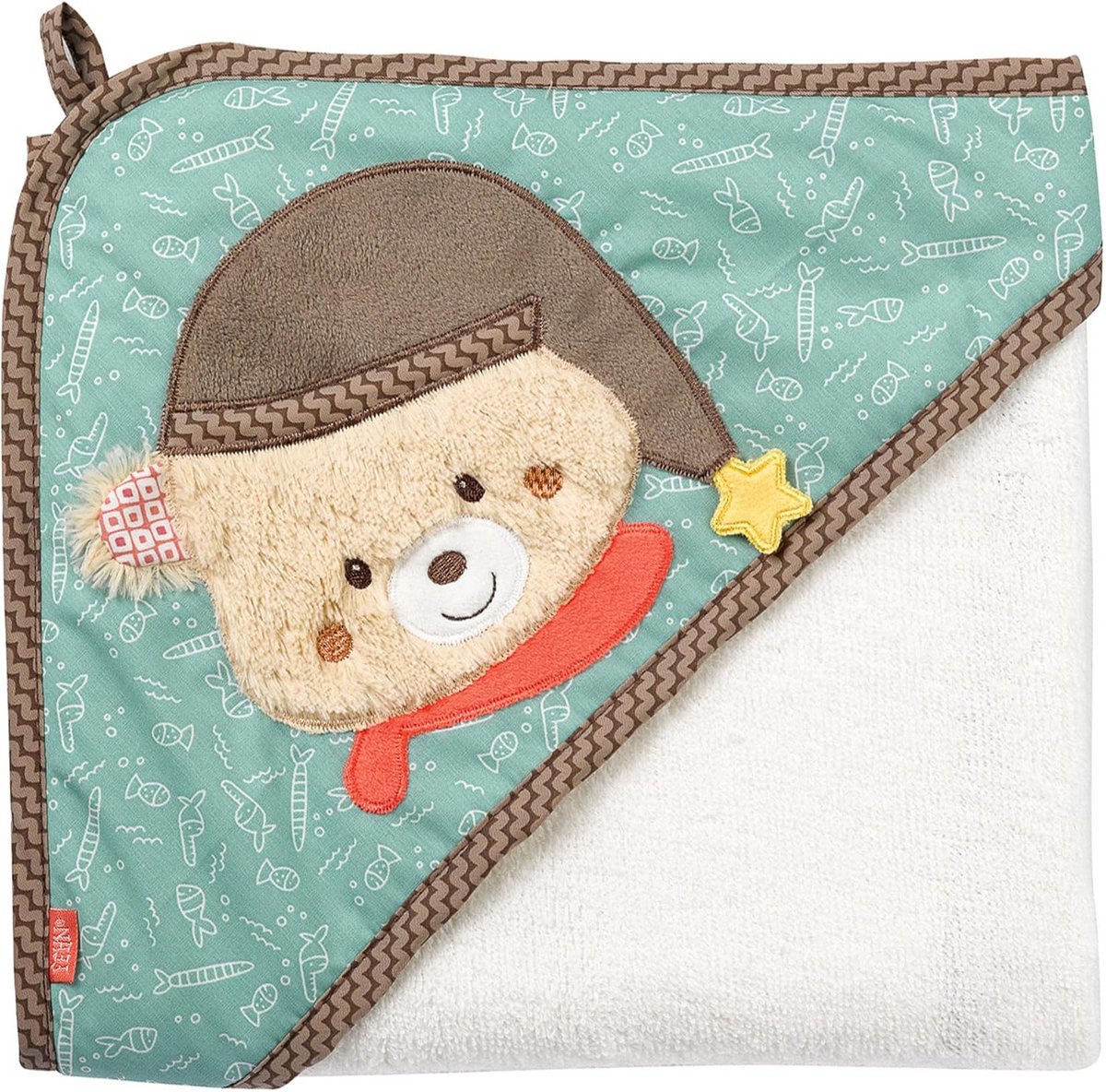 Zacht Badponcho voor Baby's en Peuters in Bruin - 80 x 80 cm