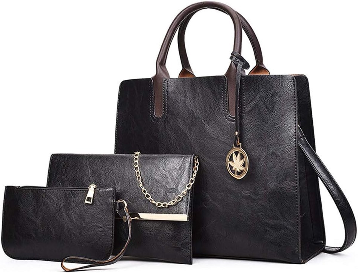 Dames Hobo Handtas PU Leer Crossbodytas Schoudertas Hoge Capaciteit Korte Hengsels