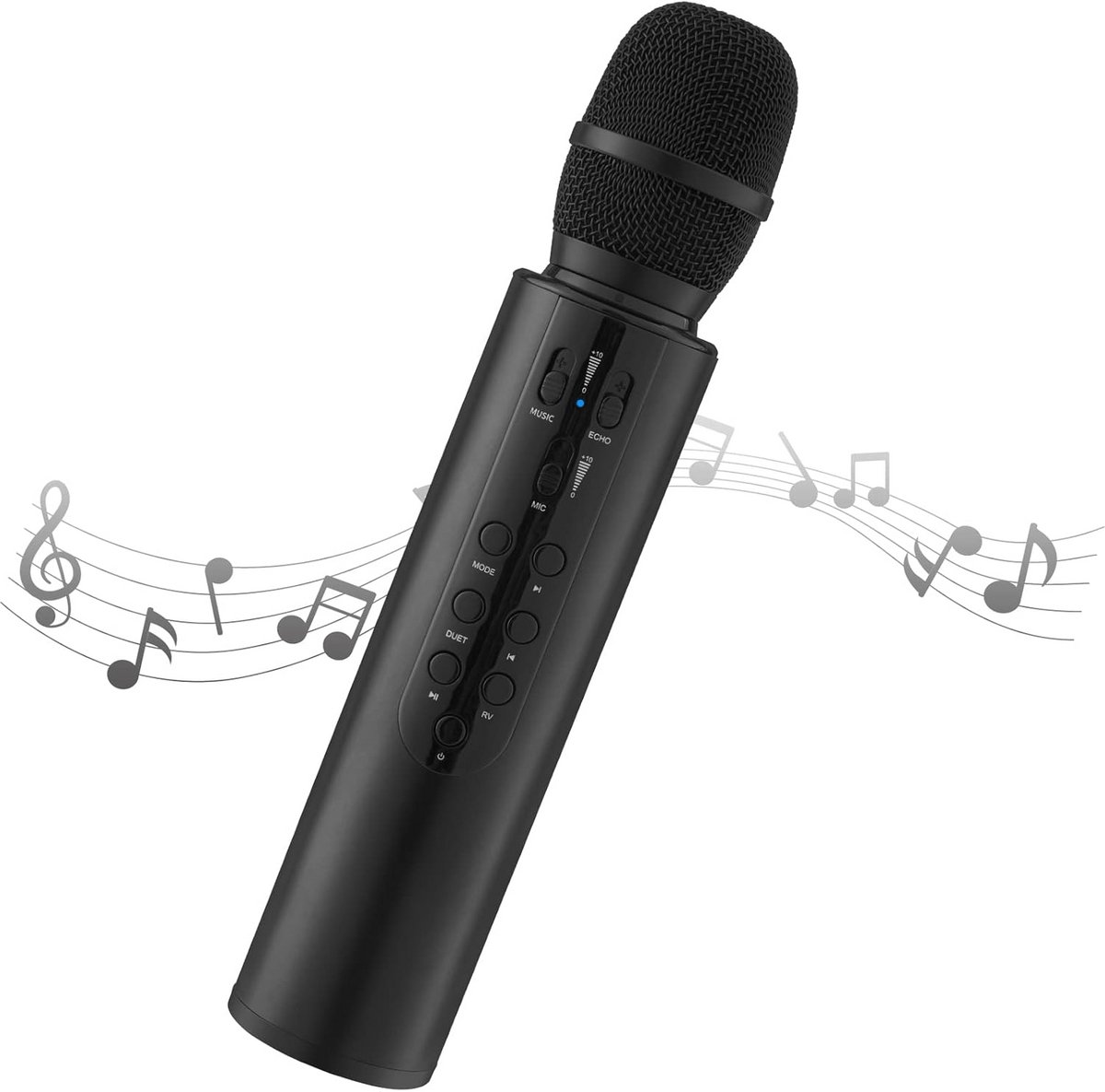 Draadloze Karaoke Microfoon met Bluetooth Speaker voor Feest en Zingen
