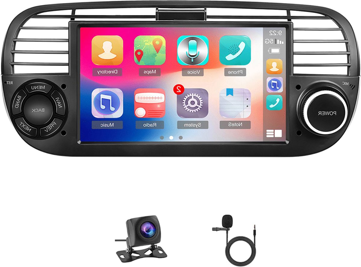 Autoradio – Autoradiosysteem – Autostereo – Auto Multimedia – In-Dash Radio – 7 Inch HD Touchscreen – Draadloos CarPlay & Android Auto – GPS Navigatie – WiFi Connectiviteit