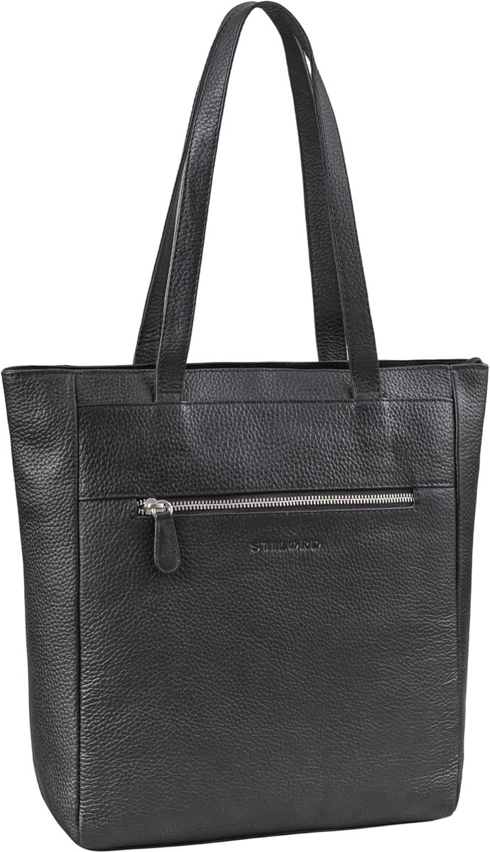 Grote Leren Shopper Dames Tas Vintage Schoudertas Geschikt voor A4 en Laptop