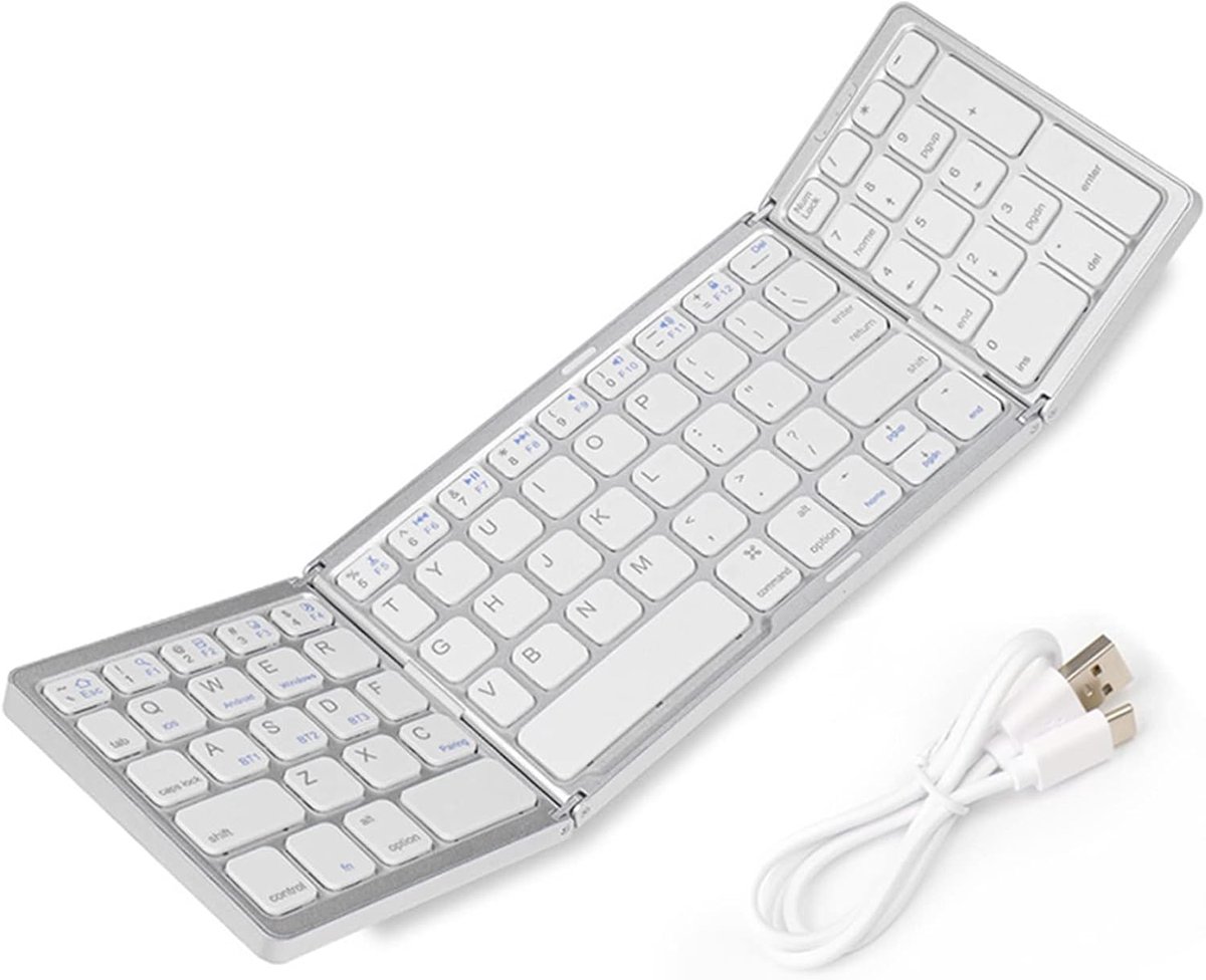 Opvouwbaar Magnetisch Bluetooth Toetsenbord Mini Draadloos Voor Tablet en Smartphone