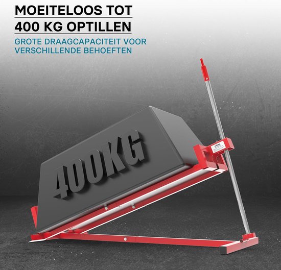 Universele Hefbok voor Zitmaaiers en Tuintractoren tot 400 kg met 35° Hellingshoek — afbeelding 4