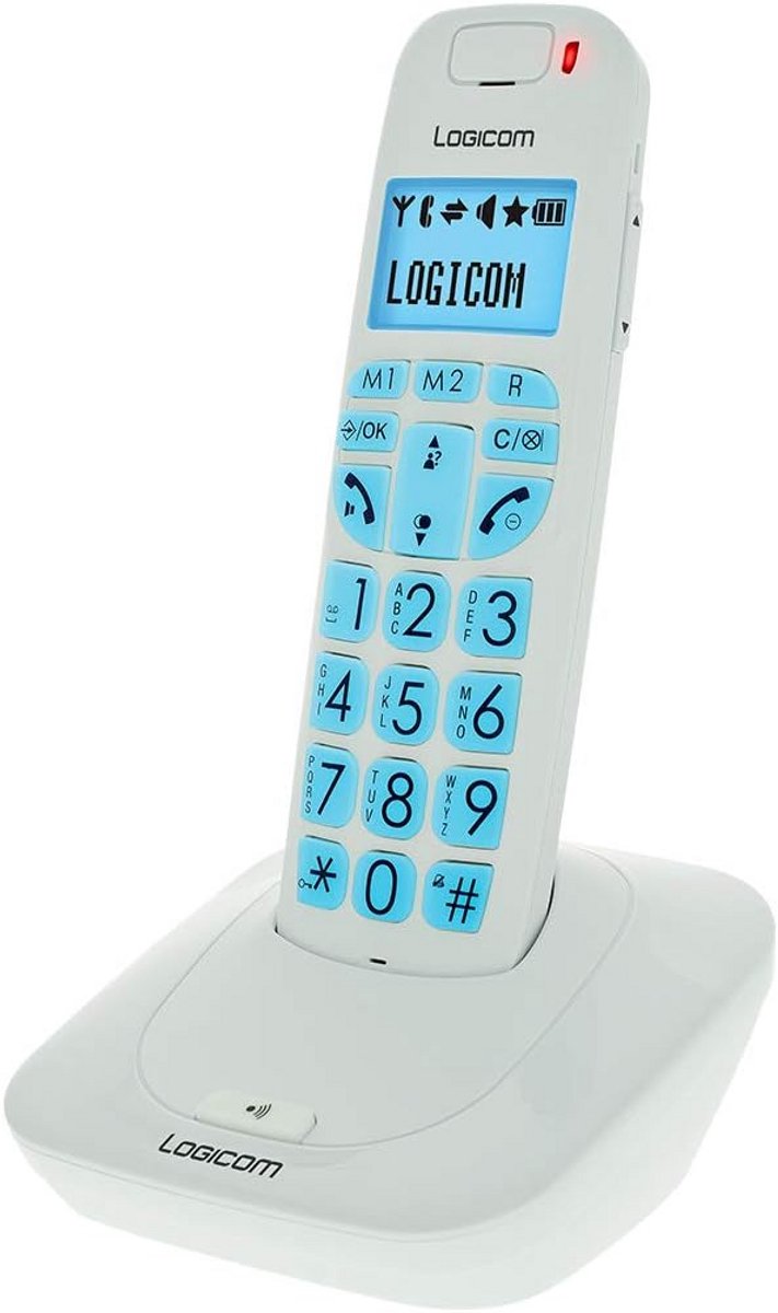 Vaste Telefoon - Draadloze Huistelefoon - Eenvoudig Bellen - Grote Toetsen - 460 g - Wit